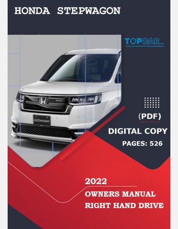 honda stepwagon 2022 owners manual in english